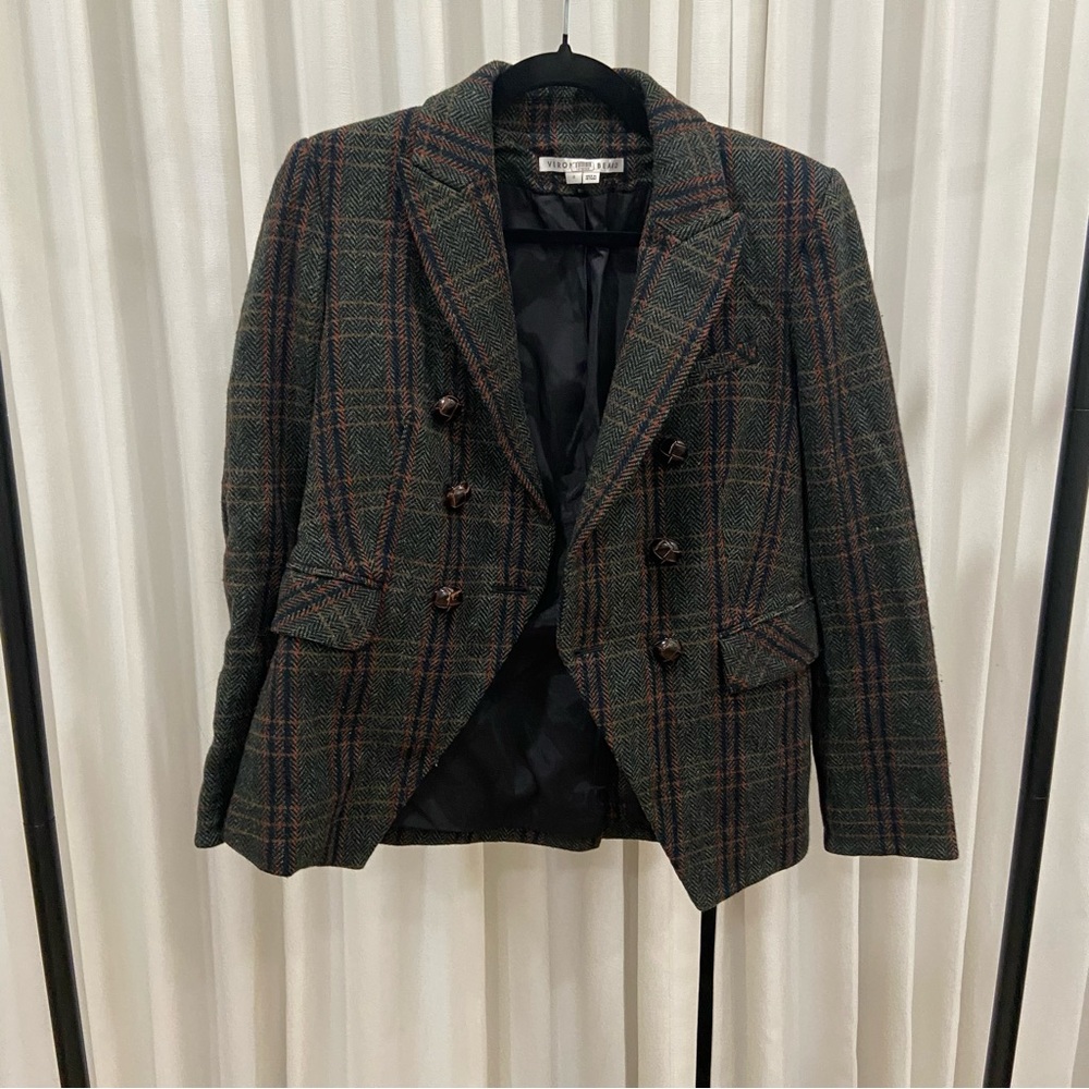 Veronica Beard Plaid Miller Dickey Jacket - Picture 2 of 9